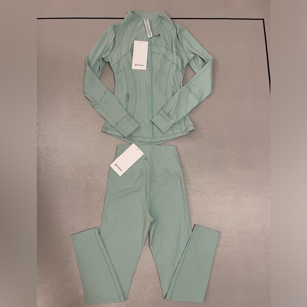 lululemon athletica Mint Green Bomber Jacket